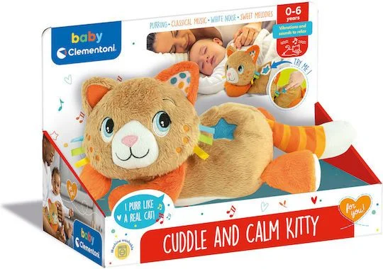 Φωτογραφία προϊόντος: Baby Clementoni Ζωάκι Γατούλα Ηρεμώ από Ύφασμα με Μουσική και Ήχους για Νεογέννητα
