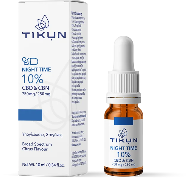 Φωτογραφία προϊόντος: Tikun Night Time 10% CBD 750mg +amp; CBN 250mg 10ml Εσπεριδοειδή