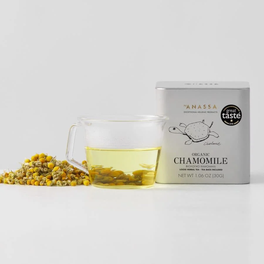 Φωτογραφία προϊόντος: OEM ANASSA ORGANIC CHAMOMILE Tin box 30gr