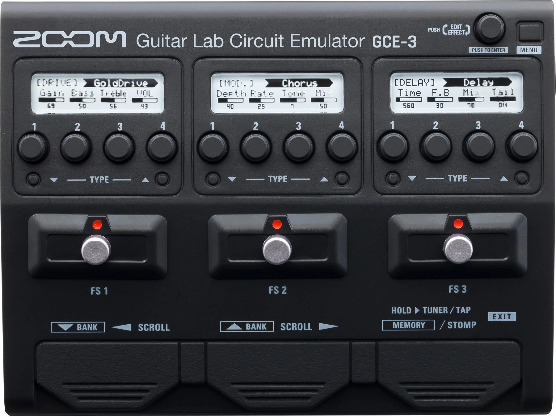 Φωτογραφία προϊόντος: Zoom GCE-3 Κιθάρα Πολλαπλών Εφέ στον υπολογιστή