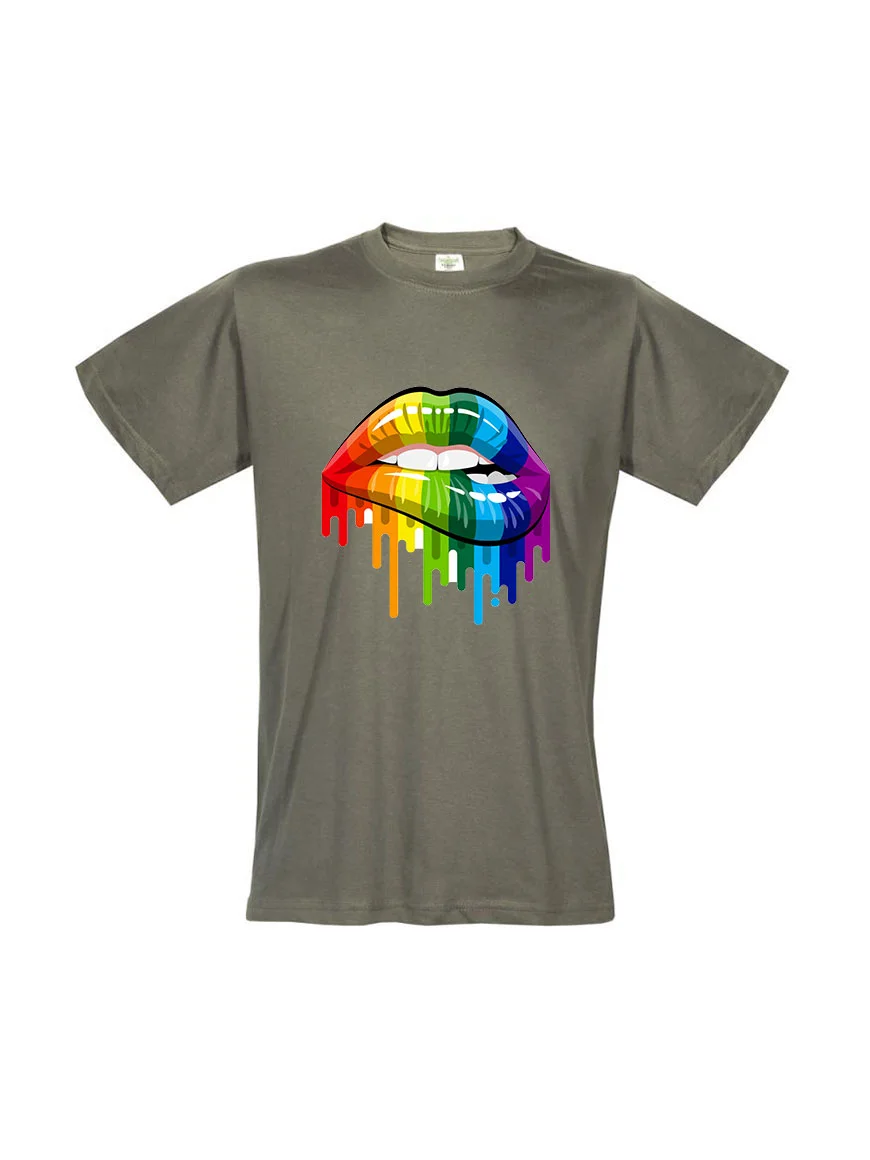 Φωτογραφία προϊόντος: Colored Lips T-shirt 268 KHAKI