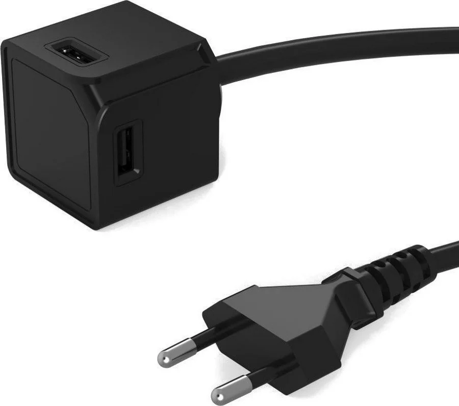 Φωτογραφία προϊόντος: Allocacoc PowerCube | USBcube Extended | Black (10464BK/EUEUMC)