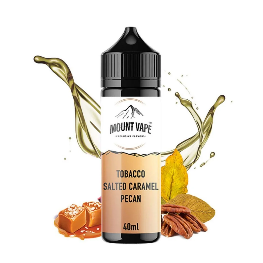 Φωτογραφία προϊόντος: OEM Mount Vape Tobacco Salted Caramel Pecan 40ml/120ml Flavor Shot
