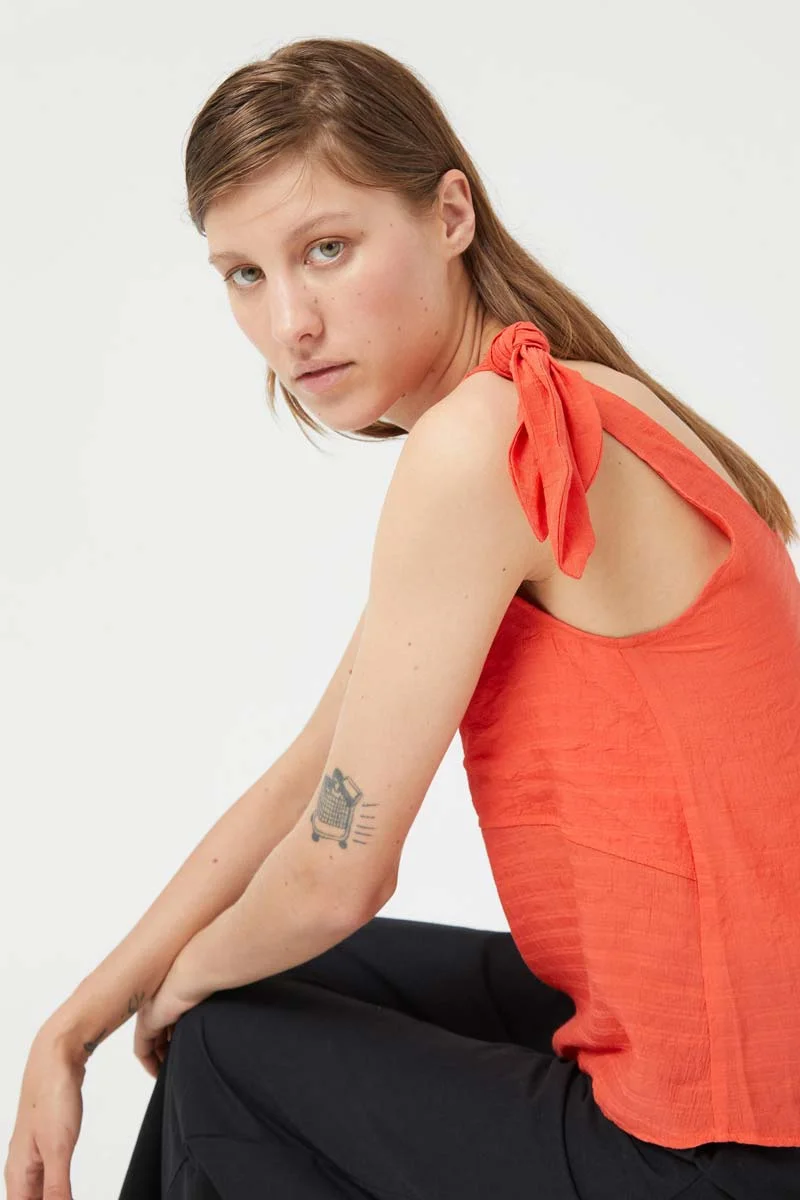 Φωτογραφία προϊόντος: Μπλούζα Top Bow Strap Compania Fantastica Orange