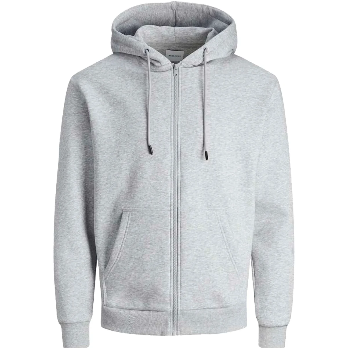 Φωτογραφία προϊόντος: ARTISTI ITALIANI JACK +amp; JONES - JJEBRADLEY SWEAT ZIP HOOD NOOS - 12249342 LIGHT GREY MELANGE Γκρι