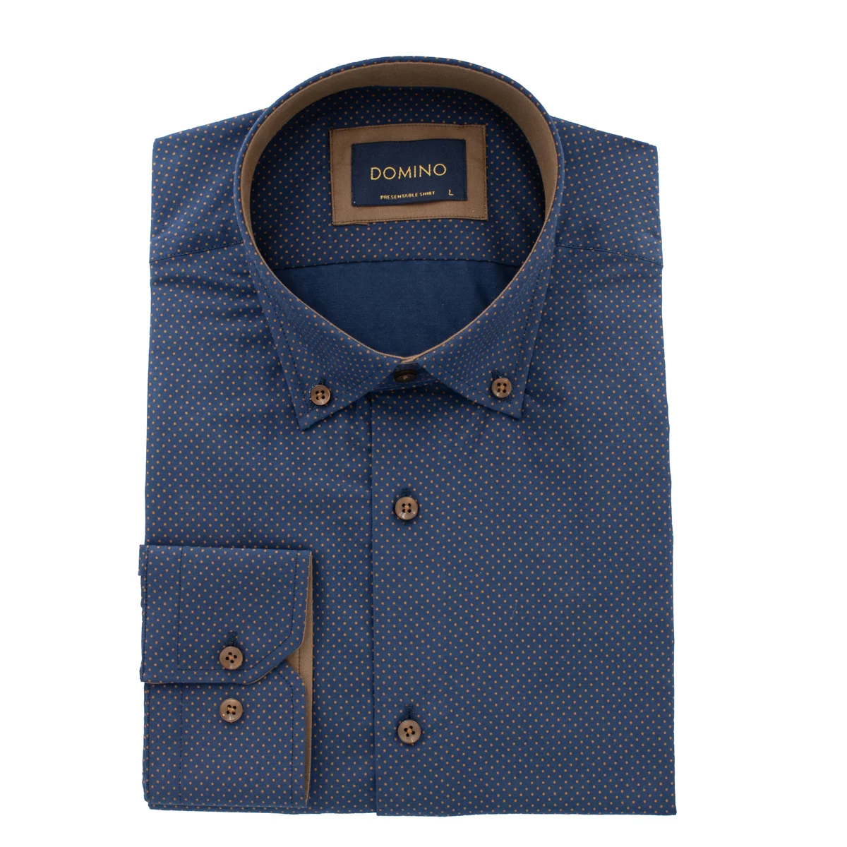 Φωτογραφία προϊόντος: ARTISTI ITALIANI DOMINO - L/S SHIRT - 29.628-4 BLUE Μπλέ σκούρο