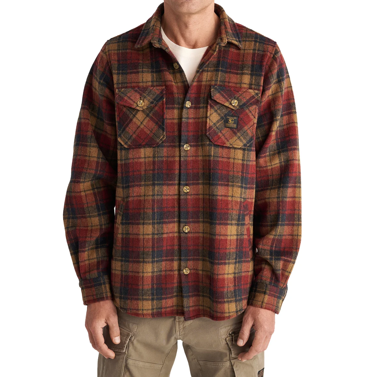 Φωτογραφία προϊόντος: ARTISTI ITALIANI STAFF - TRENTON OVERSHIRT - 61-105.052 BRICK RED Κόκκινο
