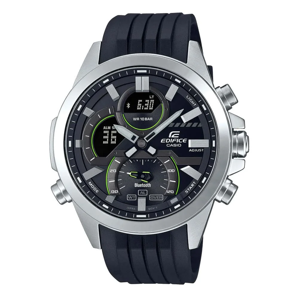 Φωτογραφία προϊόντος: CASIO Edifice Black Rubber Strap ECB-30P-1AEF