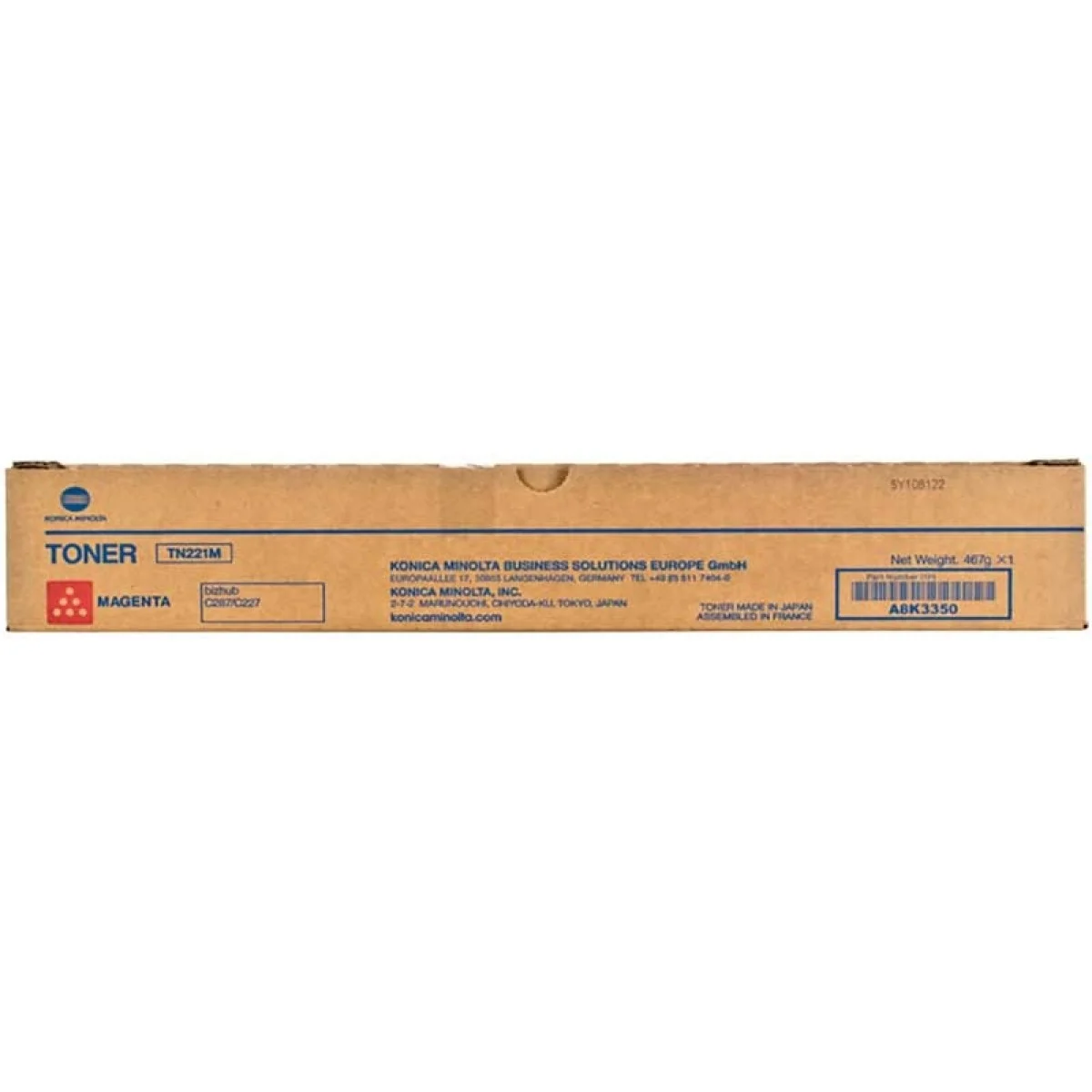 Φωτογραφία προϊόντος: KONICA MINOLTA BIZHUB C227/287 TONER MAGENTA (A8K3350) (MINTN221M)