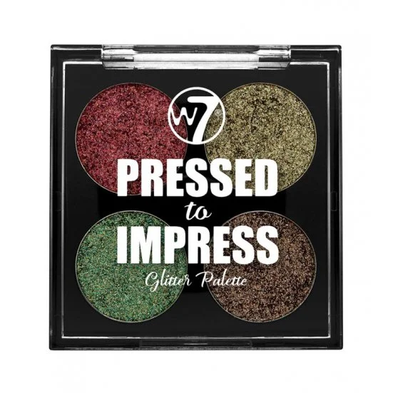 Φωτογραφία προϊόντος: W7 Pressed To Impress Glitter Palette In Vogue 4x1gr