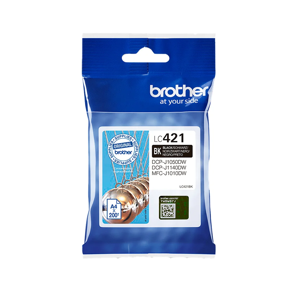 Φωτογραφία προϊόντος: Brother Μελάνι Inkjet LC-421 Black (LC421BK) (BRO-LC-421BK)
