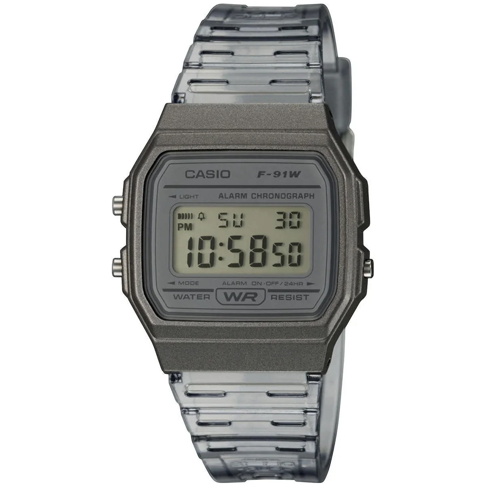 Φωτογραφία προϊόντος: CASIO Collection Grey Rubber Strap F-91WS-8EF
