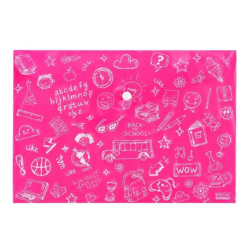 Φωτογραφία προϊόντος: TYPOTRUST Φάκελος Κουμπί Α4 Doodle Bag PINK
