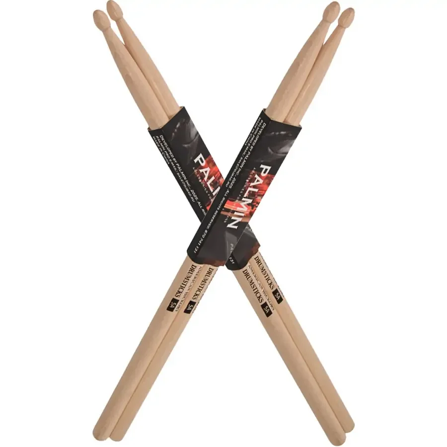 Φωτογραφία προϊόντος: PALMIN PALMIN-DSTICK-B2 Palmin Drumstick AH-5B, two pairs 110gr (American Hickory)