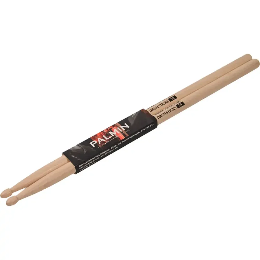 Φωτογραφία προϊόντος: PALMIN PALMIN-DSTICK-B Palmin Drumstick AH-5B, one pair 110gr (American Hickory)