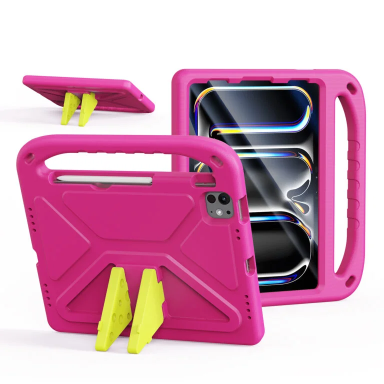 Φωτογραφία προϊόντος: Dux Ducis Puff Series Kids EVA Θήκη για iPad Air 4 / 5 10.9 / iPad Pro 11 (2018/2020/2021/2022) με Βάση Στήριξης - Pink