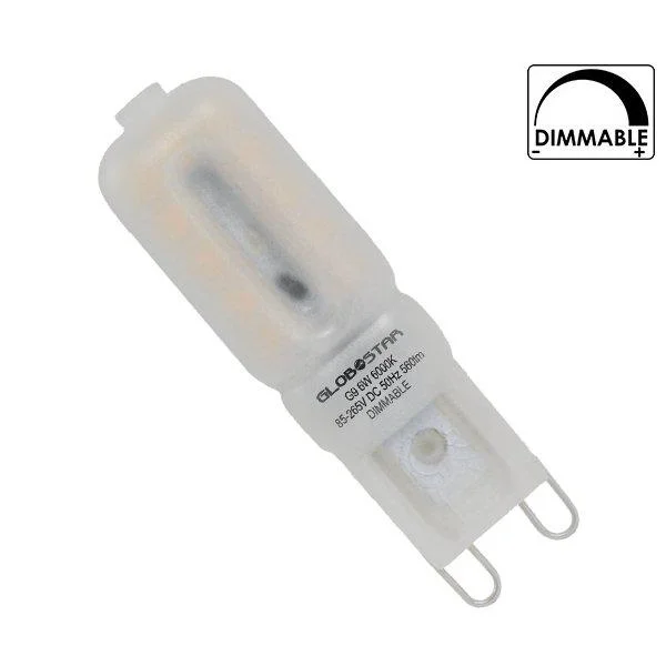 Φωτογραφία προϊόντος: [:el]Λάμπα LED G9 6 Watt, 230V, 320°, Θερμό-Ψυχρό-Ημέρας, Dimmable[:en]LED Bulb G9 6 Watt, 230V, 320°, Warm-Cold-Natural, Dimmable[:]