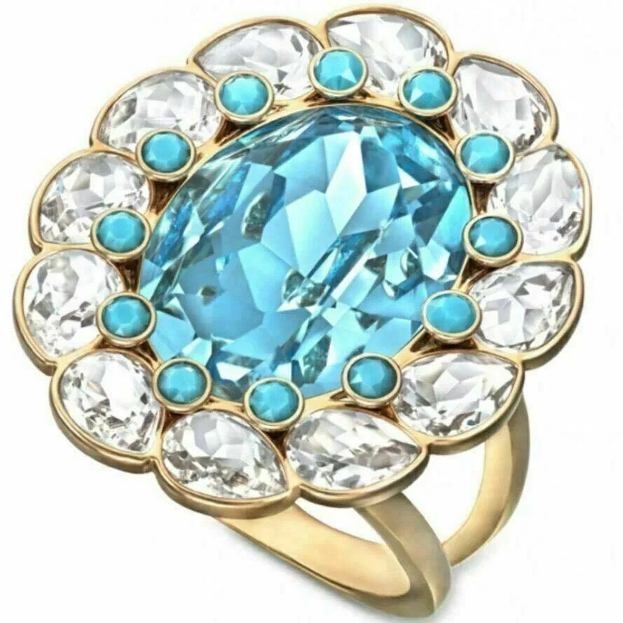 Φωτογραφία προϊόντος: SWAROVSKI Δαχτυλίδι Azore, λευκό, επιχρυσωμένο, size 55, 5037464