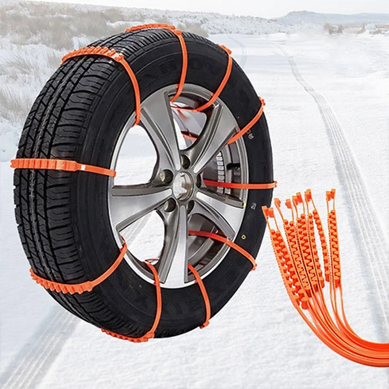 Φωτογραφία προϊόντος: Autoline Tire-Ups Αντιολισθητικές Δέστρες για Επιβατικό Αυτοκίνητο 10τμχ 14433