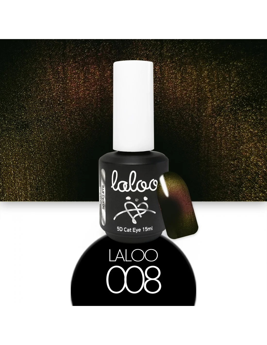 Φωτογραφία προϊόντος: Laloo Cat Eye 5D No.8 (Ροζ Χρυσό-Λαδί)