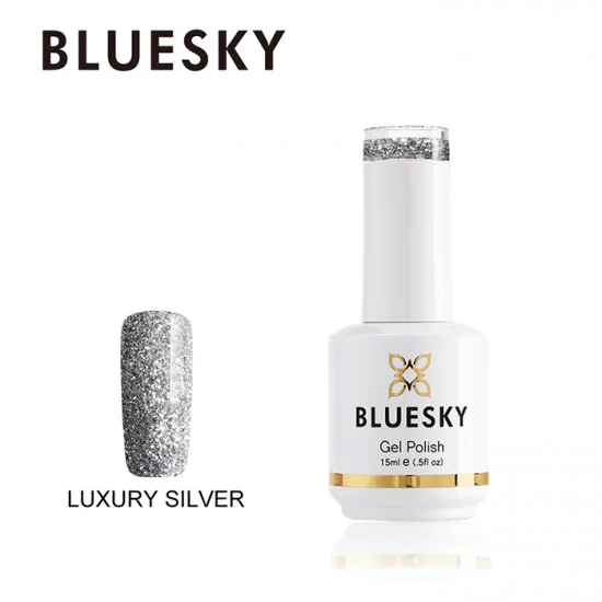 Φωτογραφία προϊόντος: Bluesky Hμιμόνιμο Bερνίκι BSGR17P Luxury Silver 15ml