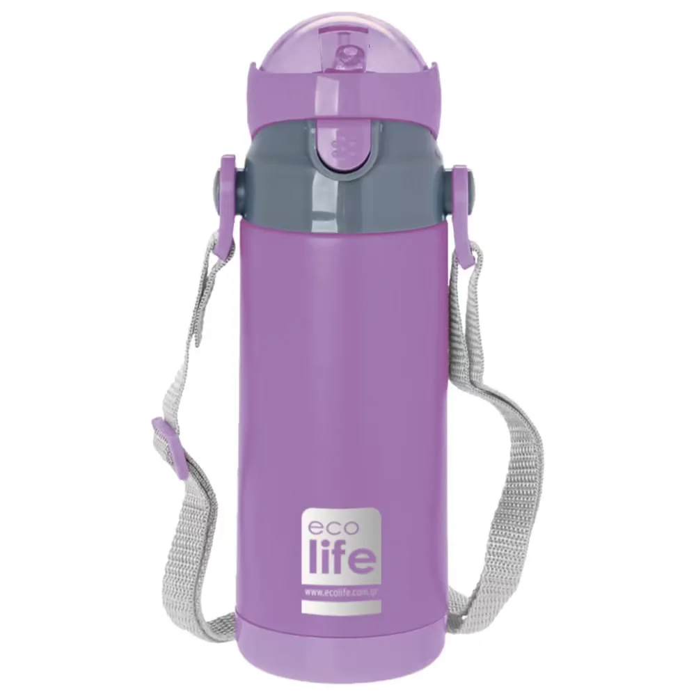 Φωτογραφία προϊόντος: LifeGreen Eco Life Παγούρι-Θερμός Ανοξείδωτο Kids Lilac 400ml