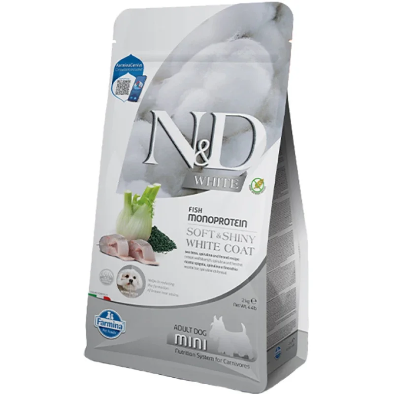 Φωτογραφία προϊόντος: N+D Dog White Sea Bass + Spirulina Mini με Λαβράκι 2kg