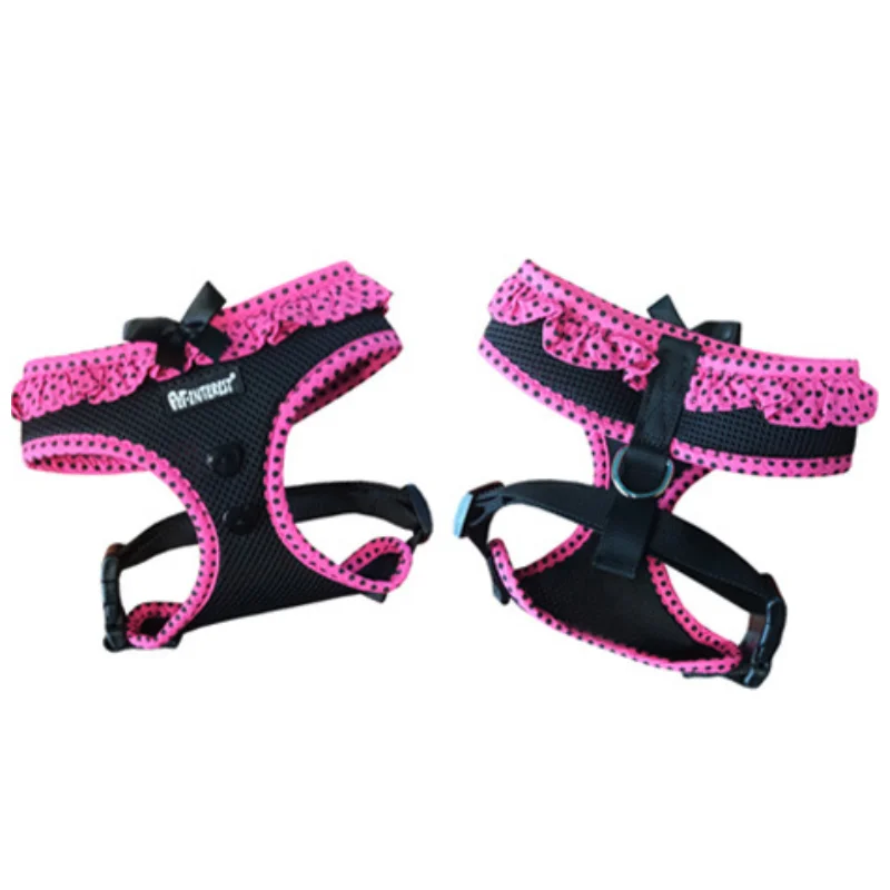Φωτογραφία προϊόντος: MESH HARN PINK + BLACK W POLK.DOT PIPING XS