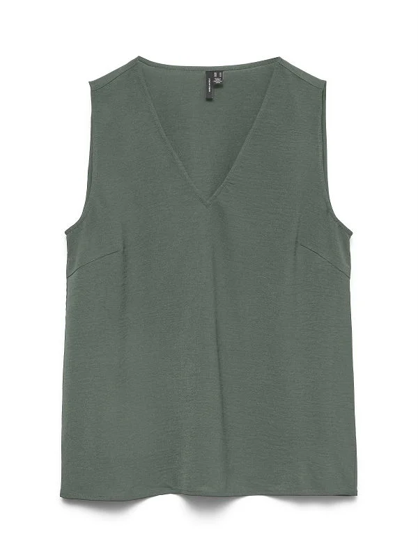 Φωτογραφία προϊόντος: VERO MODA VMALVA S/L V-NECK TOP WVN GA EXP - ΧΑΚΙ-10313717-174