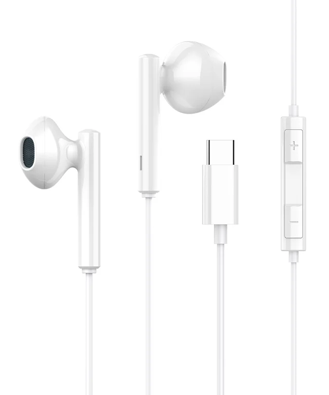 Φωτογραφία προϊόντος: CELEBRAT earphones με μικρόφωνο G16, Type-C, 1.2m, λευκά