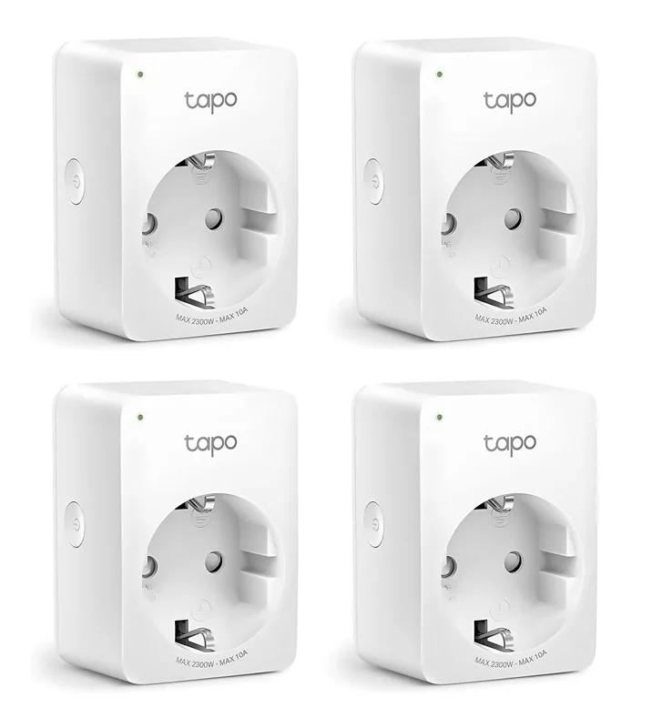 Φωτογραφία προϊόντος: TP-LINK smart αντάπτορας ρεύματος TAPO-P100, Wi-Fi, ΒΤ, 4τμχ, Ver. 1.0