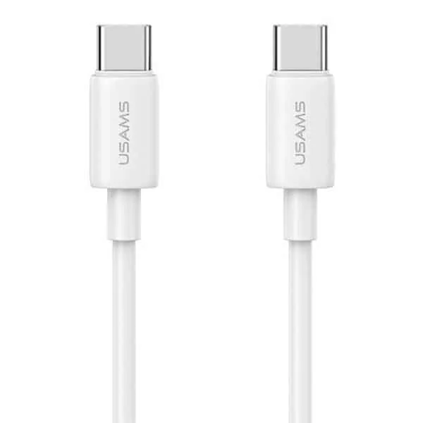 Φωτογραφία προϊόντος: USAMS Καλώδιο USB-C σε USB-C 60W 1m Γρήγορης Φόρτισης YD Series λευκό
