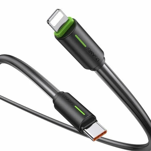 Φωτογραφία προϊόντος: USAMS Καλώδιο USB-C/Lightning 1m SJ735 30W μαύρο