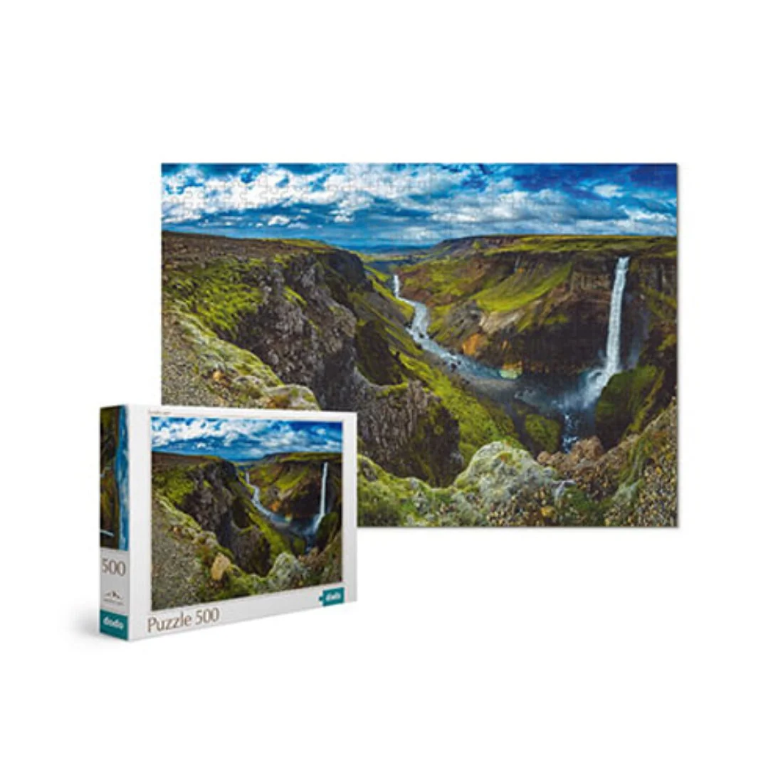 Φωτογραφία προϊόντος: Dodo Puzzles Haifoss Waterfall Ισλανδία - Πάζλ 500 τμχ