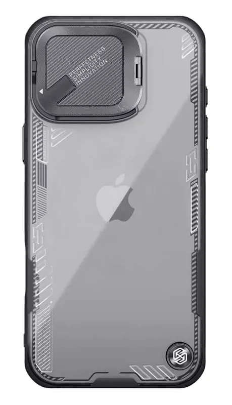 Φωτογραφία προϊόντος: NILLKIN θήκη Iceblade Prop για iPhone 16 Pro, διάφανη-μαύρη