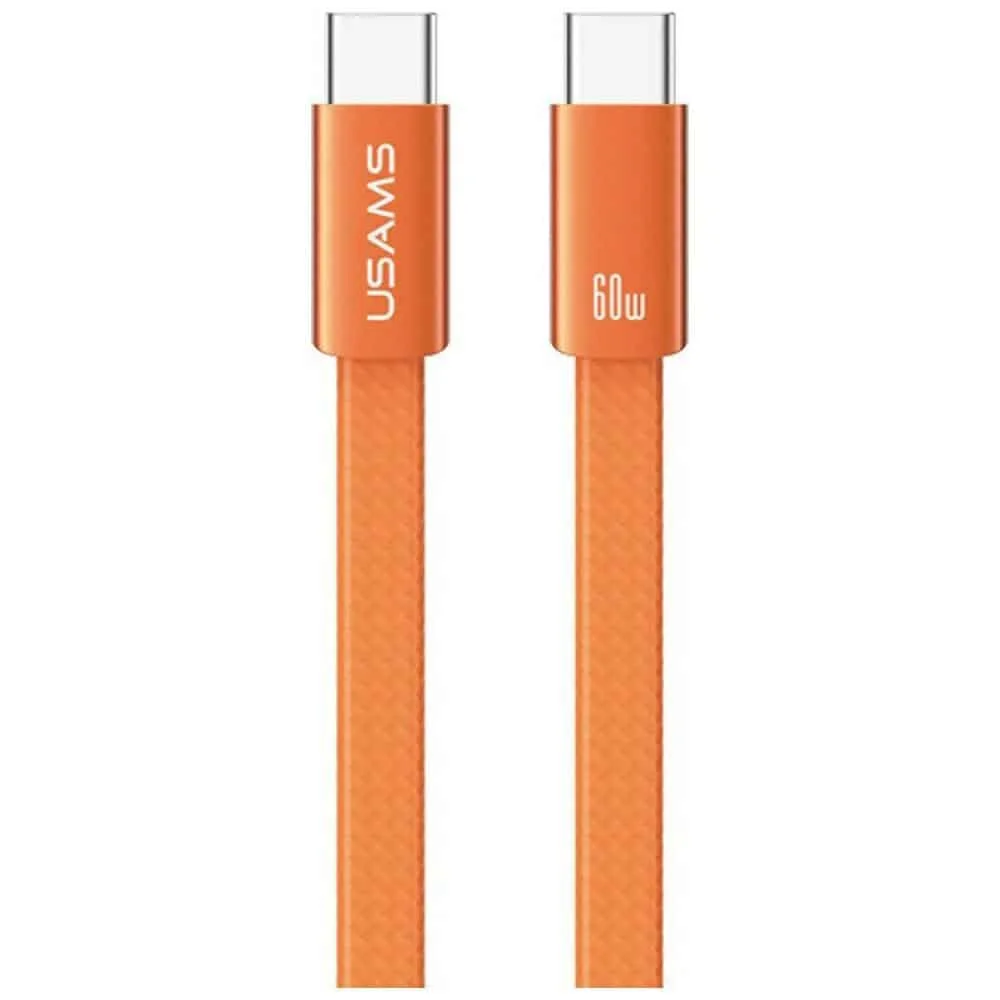 Φωτογραφία προϊόντος: Καλώδιο USAMS U96 60W USB-C σε USB-C 1,2m πορτοκαλί