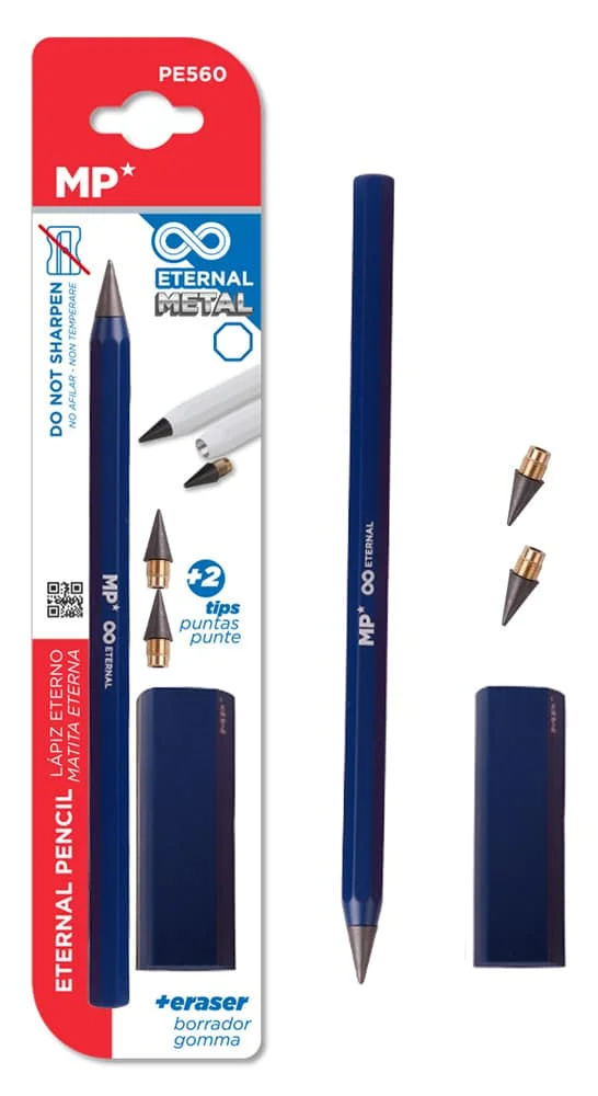 Φωτογραφία προϊόντος: MP eternal μολύβι PE560 με γόμα +amp; 2x ανταλλακτικές μύτες, μπλε