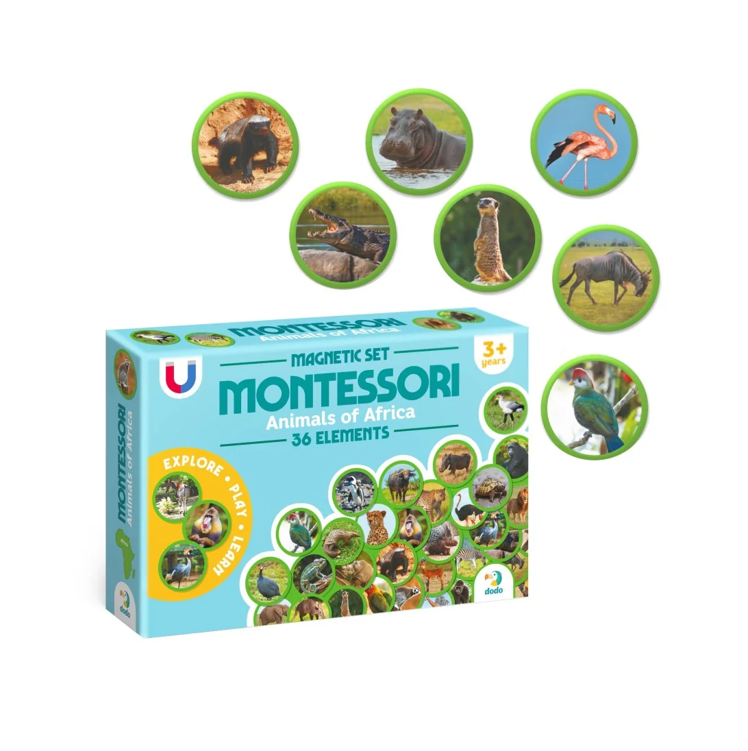 Φωτογραφία προϊόντος: Dodo Games Montessori Ζώα της Αφρικής - Μαγνητικό Σετ
