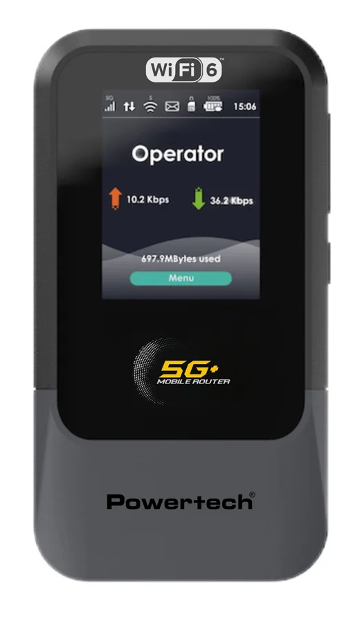 Φωτογραφία προϊόντος: POWERTECH 5G mobile router PT-1512, WiFi 6, AX900 dual band, 4000mAh