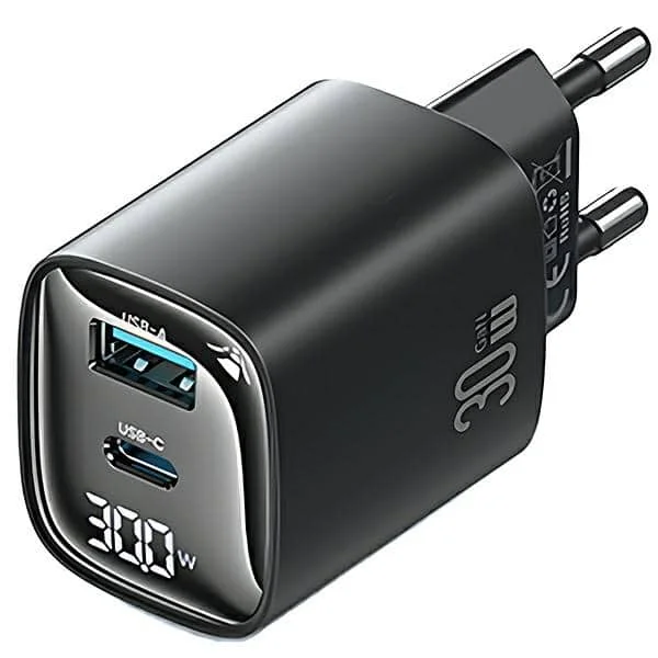 Φωτογραφία προϊόντος: USAMS Ład. siec. CC229 30W GaNUSB-C/USB-A Fast Charging XC Series μαύρο CC229TC01