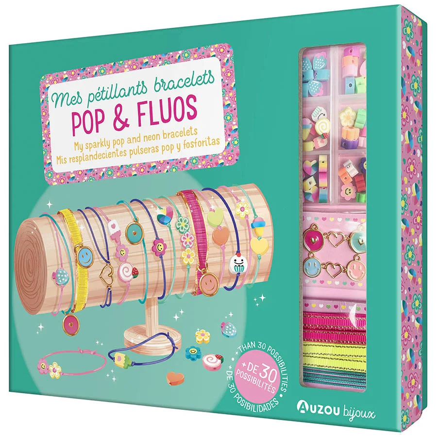 Φωτογραφία προϊόντος: Auzou The Jewellery Factory - My Sparkling Pop and Fluorescent Bracelets Λαμπερά και Φωσφορούχα Κοσμήματα