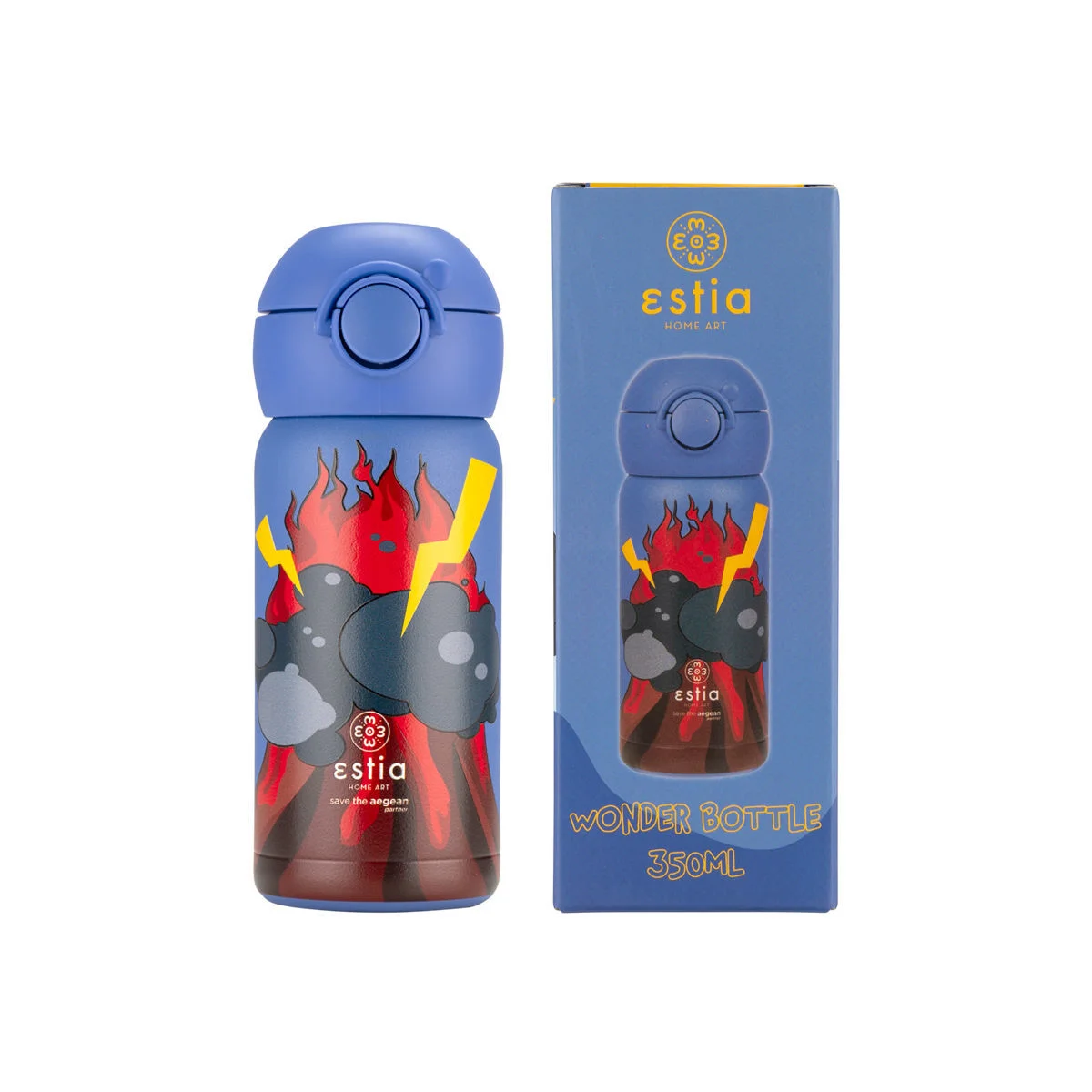 Φωτογραφία προϊόντος: Estia Θερμός Παιδικό Wonder Bottle 350ml Lava Splash