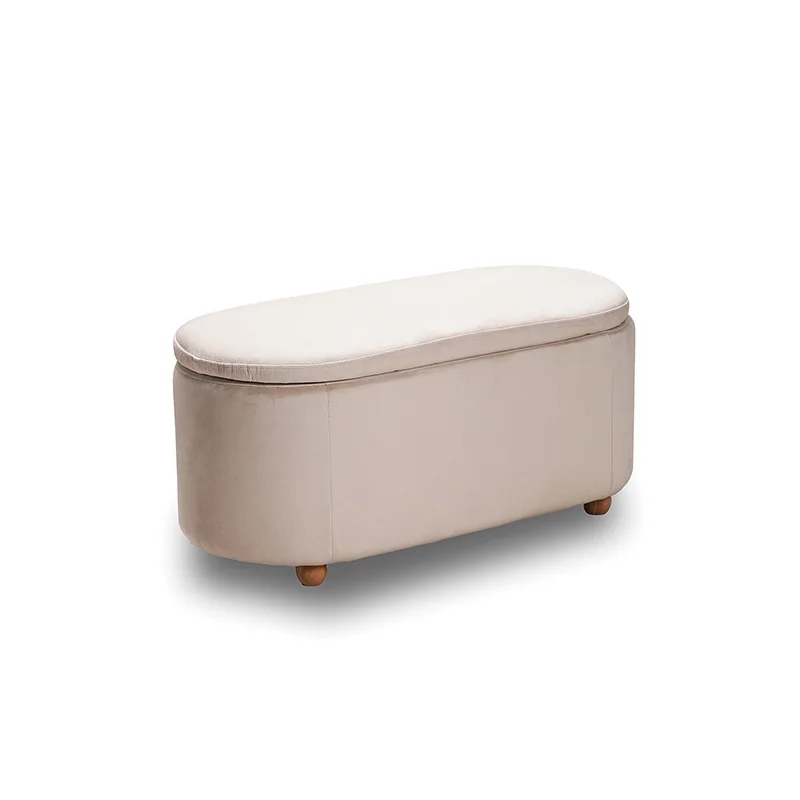 Φωτογραφία προϊόντος: FOSTER ΣΚΑΜΠΟ VELVET BEIGE ΜΕ ΑΠΟΘ. ΧΩΡΟ 99Χ45X45εκ.