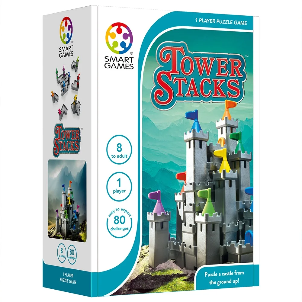 Φωτογραφία προϊόντος: Smartgames Tower Stacks - Παιχνίδι Λογικής Πύργοι (80 challenges)