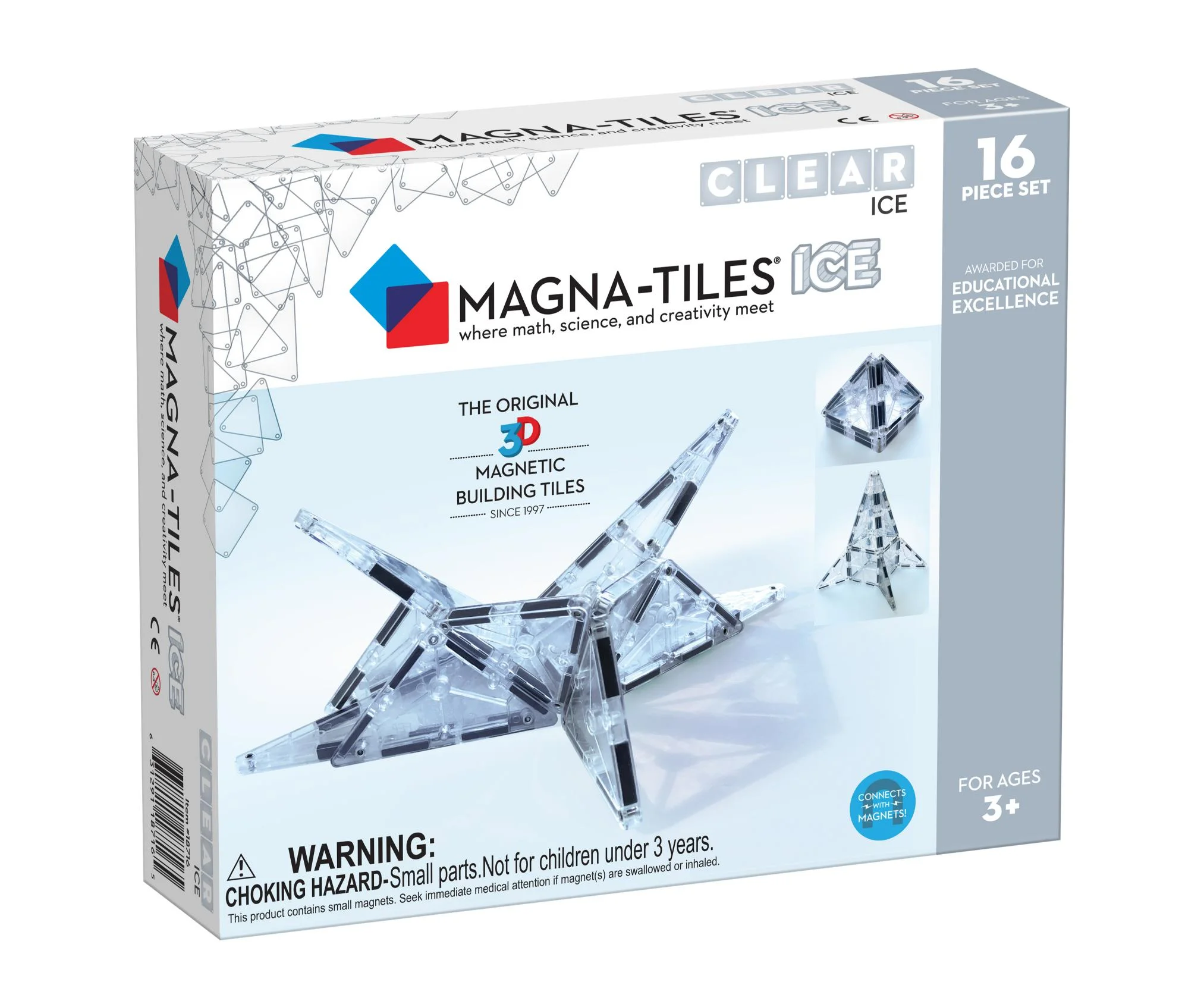 Φωτογραφία προϊόντος: MAGNA-TILES Μαγνητικό Παιχνίδι 16 κομματιών Ice