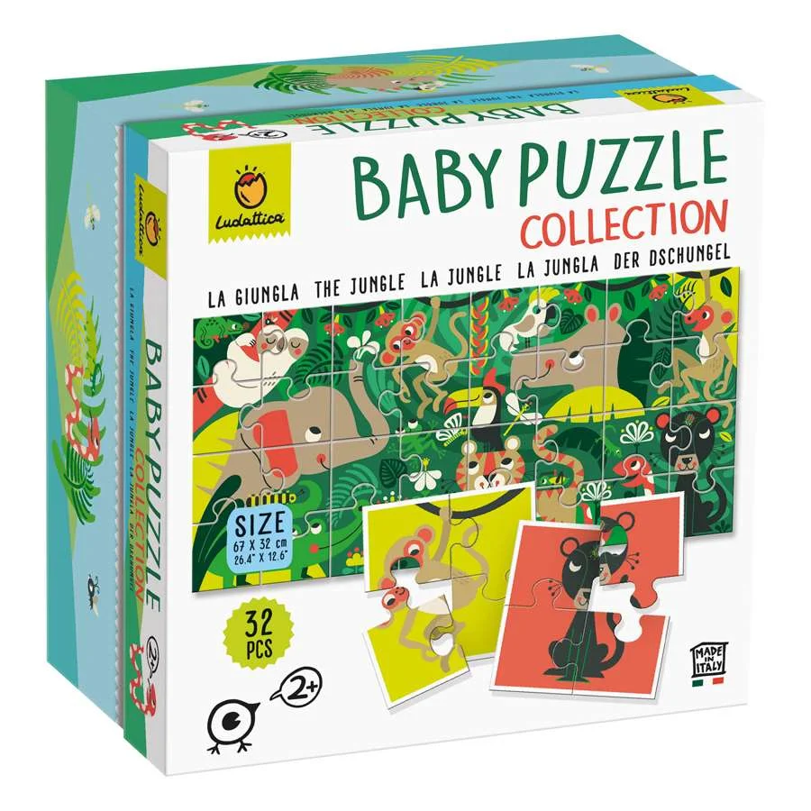 Φωτογραφία προϊόντος: Ludattica Baby Puzzle Διπλής Όψεως Ζούγκλα