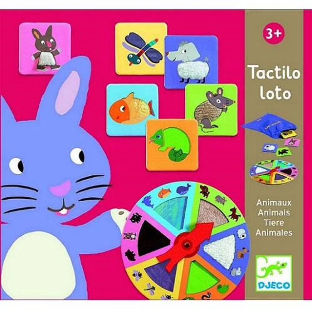 Φωτογραφία προϊόντος: Djeco Tactilo Loto - Εκπαιδευτικό Λότο αφής Ζωάκια