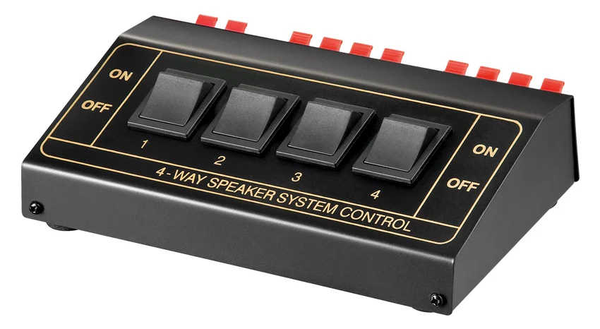 Φωτογραφία προϊόντος: GOOBAY switch 4 σετ ηχείων 11934, έως 200W, μαύρο
