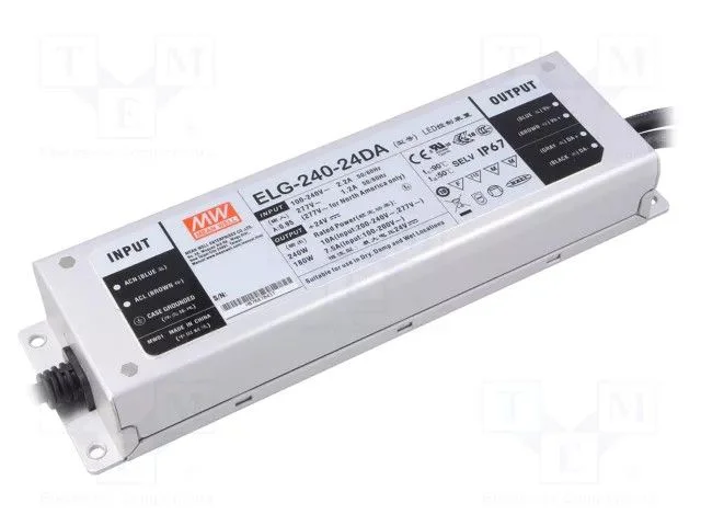 Φωτογραφία προϊόντος: ΤΡΟΦΟΔΟΤΙΚΟ LED 220V-24V 10A DALI DIMMING IP67