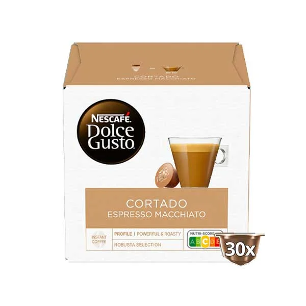 Φωτογραφία προϊόντος: Nescafe Cortado Espresso Macchiato XL 30 | Dolce Gusto